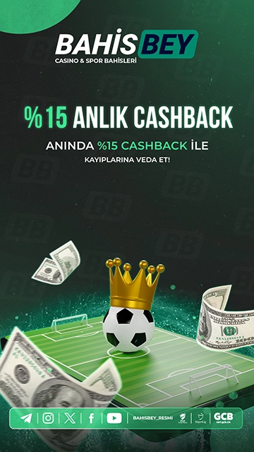 %15 Anlık Cashback ile Kayıplarınıza Veda Edin!